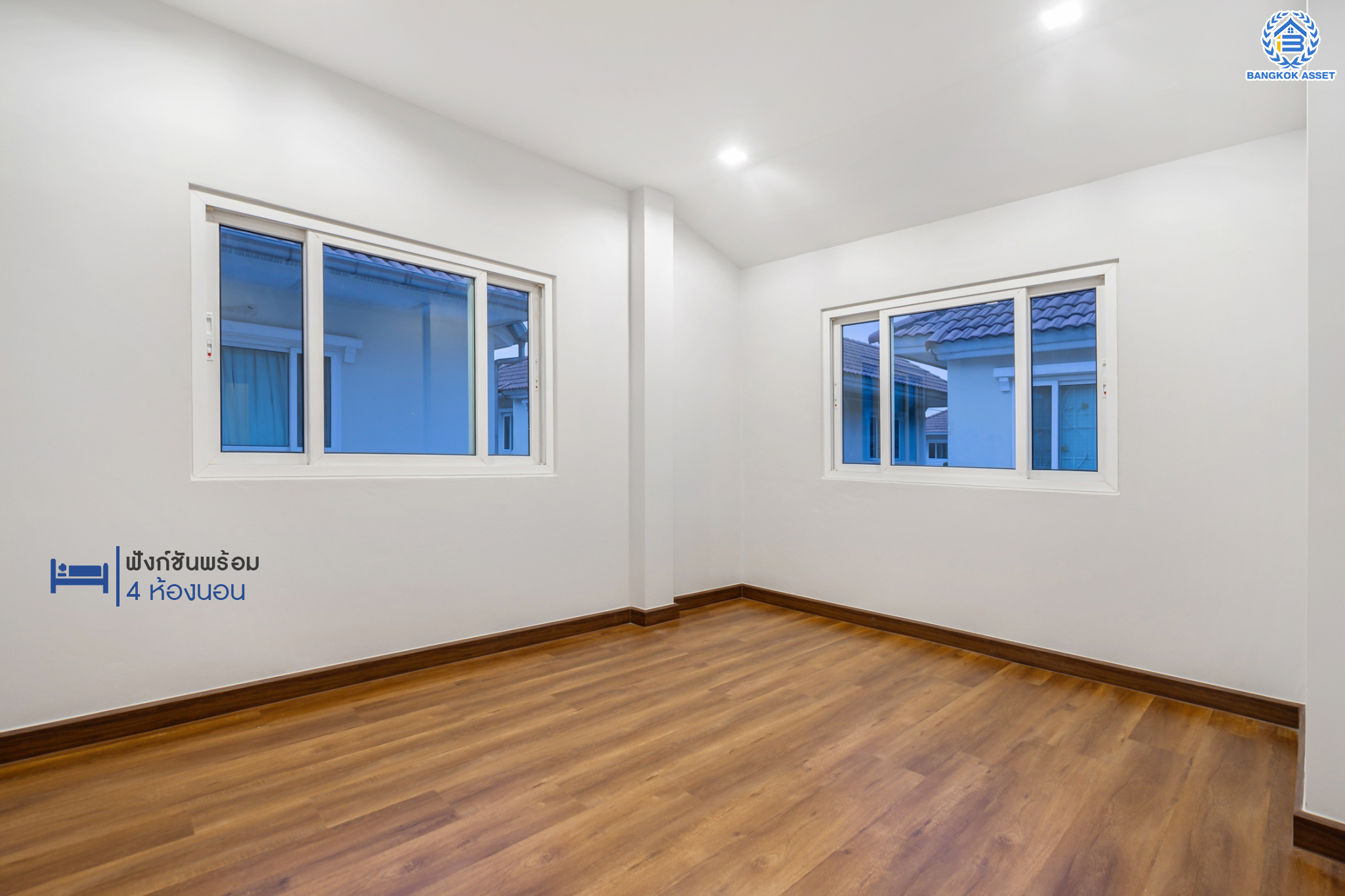 บ้านมือสองตกแต่งใหม่ ม.ธันยบดี บางใหญ่-กาญจนาฯ บ้านเดี่ยวหลังใหญ่ เนื้อที่ 56 ตร.ว. ฟังก์ชัน 4 ห้องนอน 3 ห้องน้ำ จอดรถได้ 2 คันบนทำเลคุณภาพ หน้าโครงการติดถนนกาญจนาฯ ใกล้เซ็นทรัลเวสต์เกต ทางด่วน และรถไฟฟ้าสายสีม่วง "สถานีตลาดบางใหญ่"